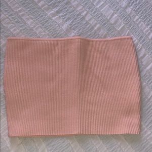 Bandeau Pink Crop Top